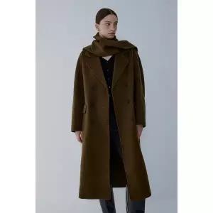 [VOV](강남점)신세계강남 단독[VOV] 보브 캐시미어 블렌드 머플러 세트 롱 코트 7155416009