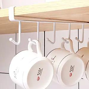 무타공 6구 선반걸이 정리 키친랙 싱크대 스텐선반 거치대 수납장 주방