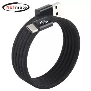 강원전자 넷메이트 USB2.0 마그네틱 AM-CM 케이블 1m (블랙) NM-UCA2151BM