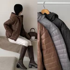 다올샵 여성 후드집업 경량패딩