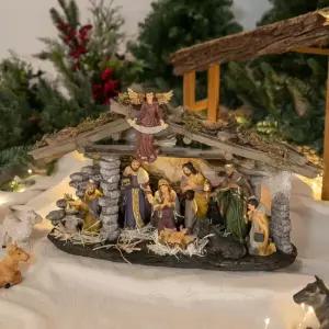 플라워트리 성탄절 예수 대형 피규어 장식 글로리아 성탄 52x25cm