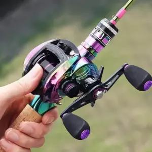 도요 더블 베스 레인보우 베이트릴 루어 파워핸들 낚시릴