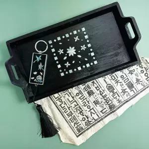 손잡이 소품트레이 예쁜 자개공예 만들기 실내놀이 창의력교구 수업준비물 유치원