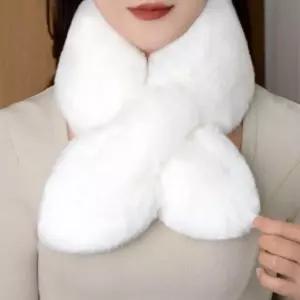 [하프클럽/]여성 겨울 통통 숏 미니 퍼 목도리 털 머플러 스카프