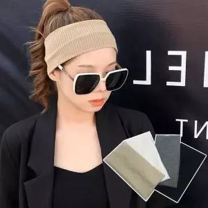 [하프클럽/]와이드 4계절 운동 세안 데일리 포인트 니트 헤어밴드