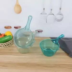 [하프클럽/]물바가지 투명 자루바가지 다라이 손잡이형 자루바가