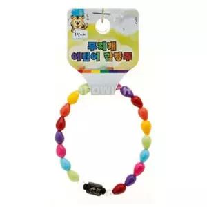 [하프클럽/]불교 기원 팔찌 자개 무지개 어린이 띠 합장주 염주 (호랑이)