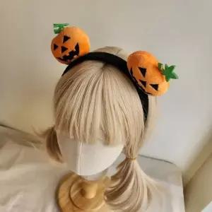 [하프클럽/]할로윈 호박머리띠 펌킨 코스프레 파티 악세서리