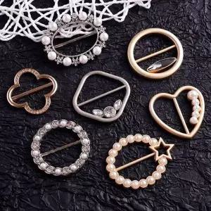 [하프클럽/]진주 옷핀 브로치 옷고정용 스카프용 미니브로치