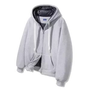 [누빔][DELUXE] 퀄티드 인사이드 패딩 무지 후드집업 DLX3107 (4 COLOR)