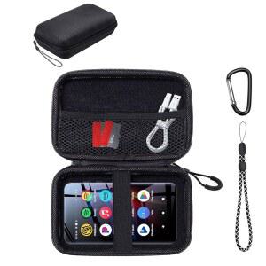 이노아시스 G5 MP3 플레이어용 휴대용 케이스 - 하드 쉘 보호 케이스, 랜야드 및 카라비너가 포함된 여행용 보관 가방 | 긁힘 방지 충격