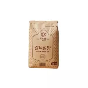 백설 갈색 설탕 15kg x 1개 HW