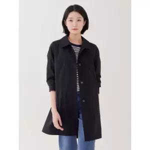 [지센] 스판 스탠카라 A라인 롱 바바리코트 LFCAP201_DN