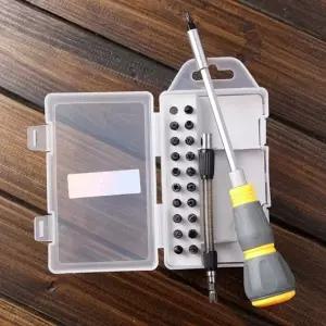 LYF 휘어지는 정밀 드라이버 비트 20종 세트 R0019 - 일자 십자 별 삼각/휴대용/DIY/분해/수리/멀티/미니