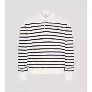 빈폴 beanpolemen 캐주얼 니트라이크 스트라이프 칼라넥 맨투맨 아이보리