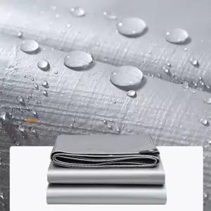 아웃도어 타포린 방수 천막 덮개 비닐포 실버 3x4M