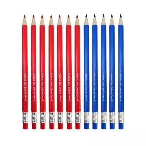 프라이밍 채점 색연필세트 (색연필12자루+리필심12자루+전용심깎이) 빨간색연필 선생님 채점용