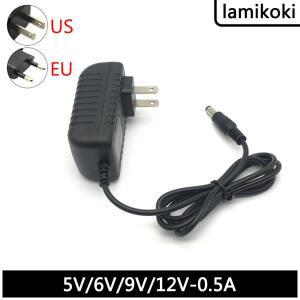 12V 0.5A 전원 어댑터 5V 무선 전화 유선 6V 충전기 9V 변압기 라인