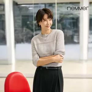 (26SS) 스프링 캐시미어울 블렌딩 시퀸 니트