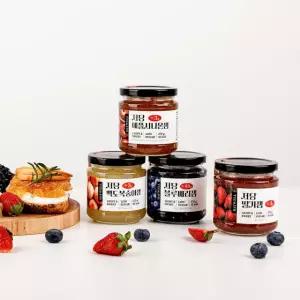 데이웰 저당 저칼로리 딸기잼 블루베리 애플시나몬 백도복숭아 잼 270g