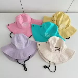 아동 비비드 챙 방수 모자 숲체험 물놀이 여름 벙거지 여름