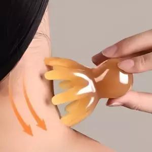 머리 두피 목뒤 림프 얼굴 문어 괄사 마사지기