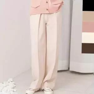 하이 웨스트 핀턱 와이드 슬랙스 체형 커버 출퇴근룩 가을바지