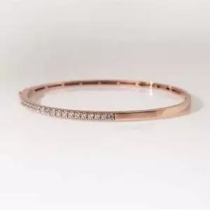 14k 18k 에델린 하프 슬림 뱅글 팔지 데일리 여자 명품 금 선물