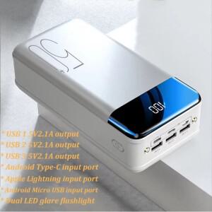 코코구 고급형  고속 충전 50000mAh 대용량  배터리 수명 실외 모바일 전원 공급 는 LED 조명이  제공됩니