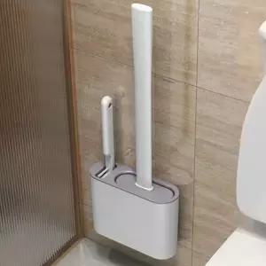 벽걸이 청소 솔 틈새 거치대 세트 화장실 청소 솔 욕실 실리콘 용품 변기
