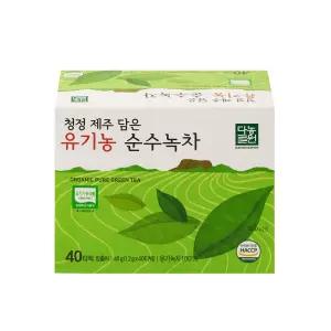 다농원 청정제주 담은 유기농 순수녹차 40T x 4개