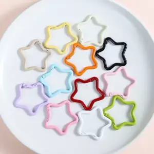 별모양 비너 오각형 카라비너 키링 부속 열쇠고리