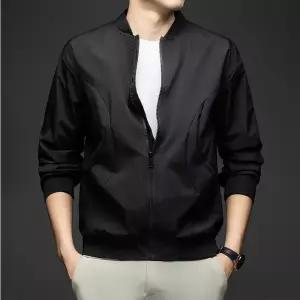 남자 간절기 가을 봄 무지 항공점퍼 블루종 바람막이 자켓 아우터 가벼운