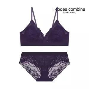[롯데백화점]코데즈컴바인 이너웨어 [선물포장]로맨틱레이스홑겹브라렛팬티세트CDWBRBP256PU