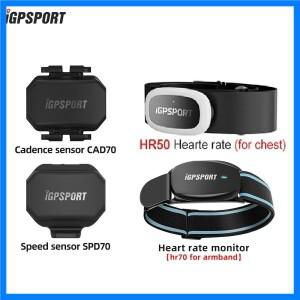 IGPSPORT CAD70 SPD70 속도 센서 듀얼 모드 지원 자전거 케이던스 HR50 HR70 심박수 모니터 IGPSPORT 가민