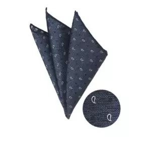 SA-023 화이트 물방울 네이비 행커치프 행커치프 정장용 린넨소재 화이트컬러 포켓용