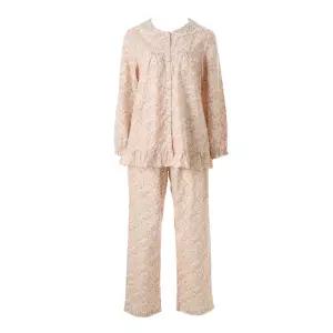 사랑스러운 꽃나염 7부 면 파자마 잠옷  (VPAA201W)