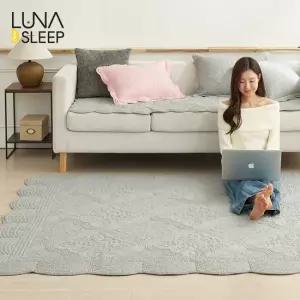 루나앤슬립 목화솜 자수퀼팅 통워싱 카페트 3종세트 특대형)