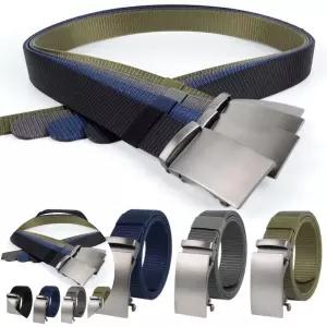 벨트끈 캐주얼 실버 남성 자동벨트 골프 청바지 작업복 혁대