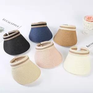 이즈벨 kc 인증 아동 성인 써니 밀짚 썬캡 모자 여름 자외선 왕골 라피아 사파리 여성 키즈 아동 자외선 키