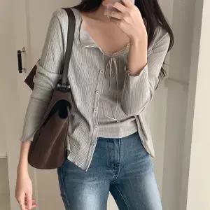 [코코블랑] 로시 레이어링 골지 가디건