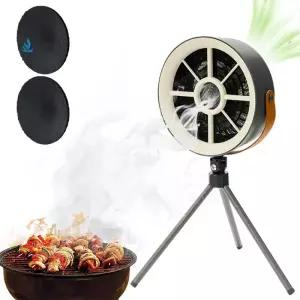 난로동력팬 휴대용 배기 팬 소형 주방 ？？후드 추출기 바베큐 USB 데스크탑 범위 후드 미니 흡입 쿠커