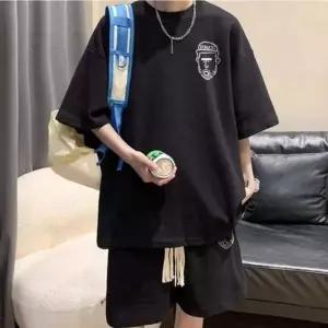 남자 여름 데일리 편한 루즈핏 반팔 팬츠 반바지 세트 운동반바지