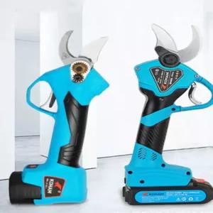 충전식 전동 전지가위 무선 원예 자동 한 가지치기 전정