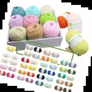 펀치니들 키밍 뜨개실 인형실 코바늘실 손뜨개 면실 소품실