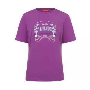 [크로커다일 레이디] 크로커다일레이디 르플뢰르 플로럴 그래픽 반팔 티셔츠_CLCMTS902