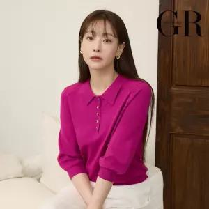 26SS 버튼 포인트 카라 니트 4종