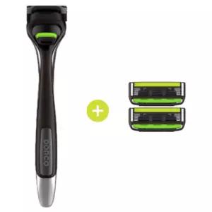 도루코 페이스6 스타일 면도기 핸들 1개 + 6중날 면도기날 2개 트리머 포함 gi