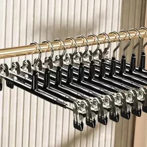 논슬립 집게 걸이 슬라이드 회전형 정리 논슬립 바지 걸이 옷걸이 치마 옷장