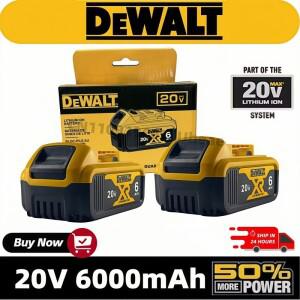 정품 DEWALT 배터리 20V 6AH 충전식 리튬 이온 DEWALT DCB115 DCB118 고속 충전 공구 배터리